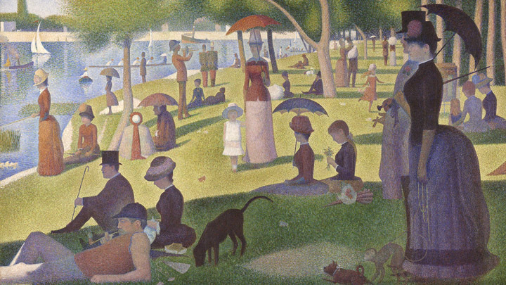Un dimanche après-midi à l'Île de la Grande Jatte, Georges Seurat
