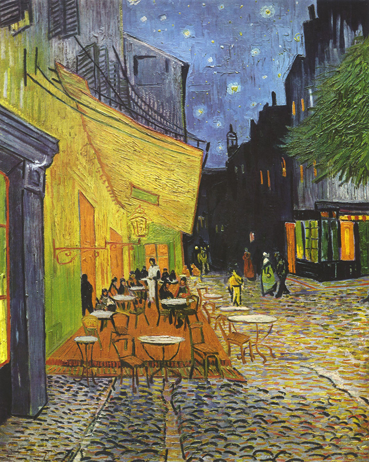 Terrasse du café le soir de Vincent Van Gogh